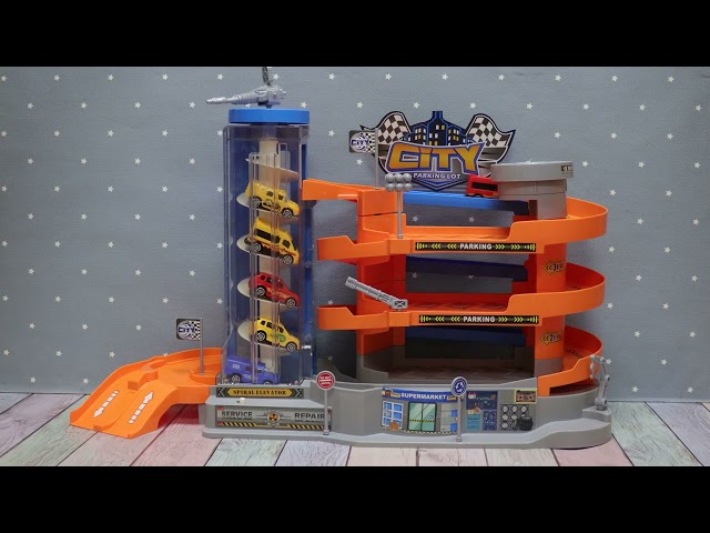 Парковка Lanson Toys городская с лифтом световые звуковые эффекты  - видео