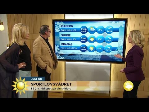 Så är snödjupet på din skidort - Nyhetsmorgon (TV4)