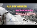 How Auli Looks In Winter Blue Poppy Resort In Winter