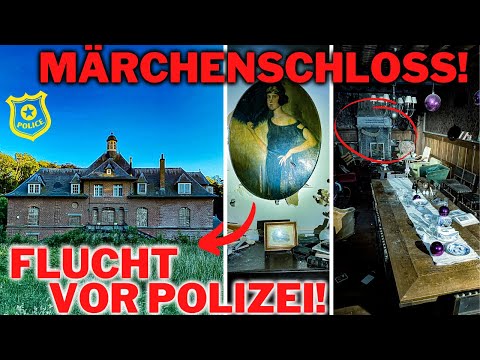 LOSTPLACE // COMPLETELY furnished FAIRY TALE CASTLE 🏰 - ESCAPE from the POLICE!👮🚨