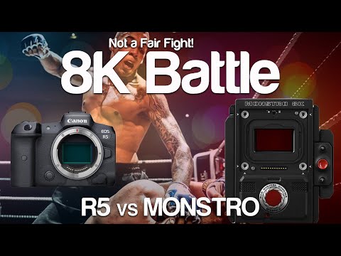 Canon R5 8K RAW vs RED MONSTRO 8K REDCODE RAW R3D