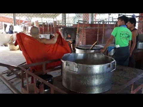 Inside the Massive Kitchen of a Buddhist Monastery in Mandalay