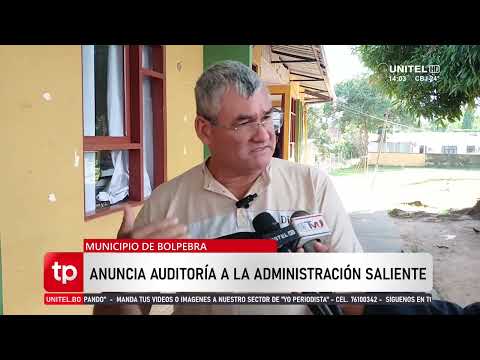 El alcalde del municipio de Bolpebra dio a conocer el estado en que recibió la administración.