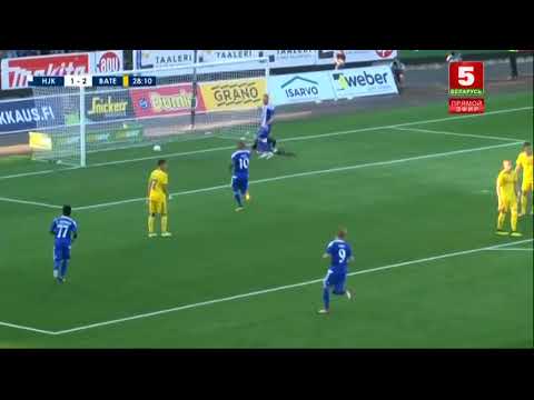 Moshtagh Yaghoubi GOAL. HJK 1-2 BATE Borisov | 01/08/2018. Champions League 2nd QR, 2nd leg