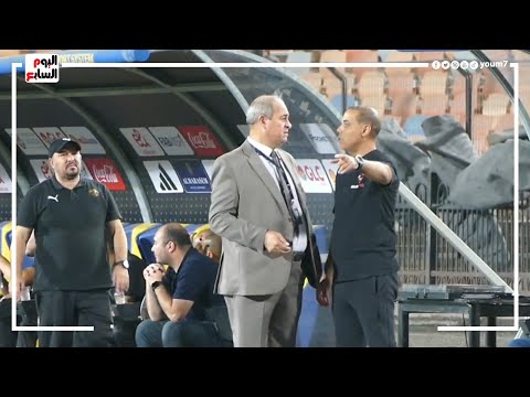 خالد بيبو يطالب مسؤل استاد القاهرة بتوفير مكان لتسخين لاعبي الاهلي ويشكو للمراقب