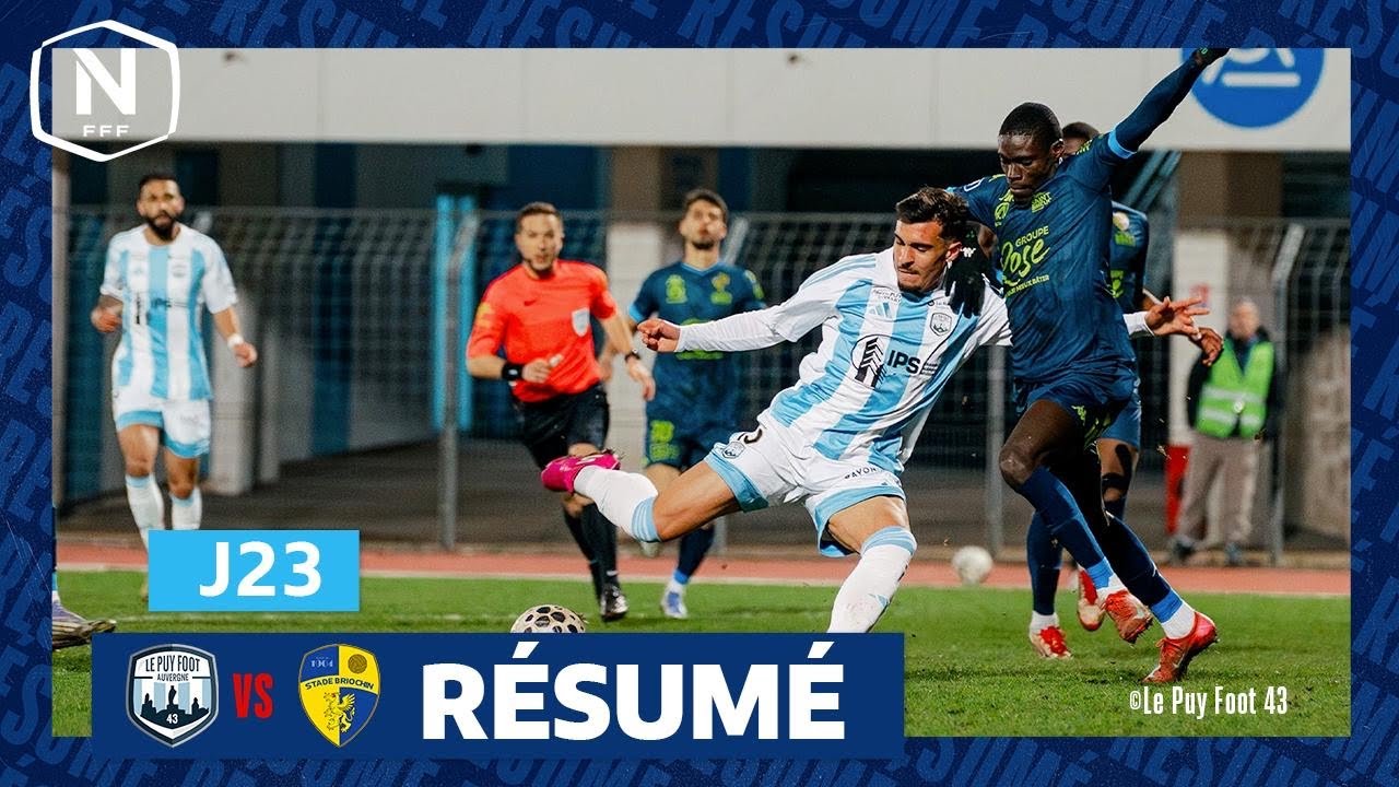 Le Puy Foot 43 Auvergne vs Stade Briochin Highlights