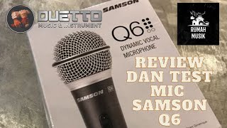 Video thumbnail for MICROPHONE SAMSON Q6 REVIEW DAN TEST by Andre Kenda