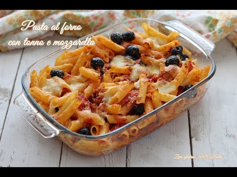 Pasta al forno con tonno e mozzarella