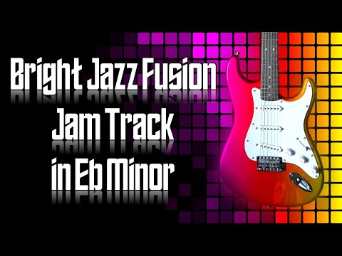 Bright Jazz Fusion Jam Track in Eb Minor 🎸 Guitar Backing Track