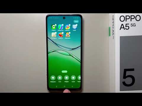 OPPO A5 5G: How to Add Widgets