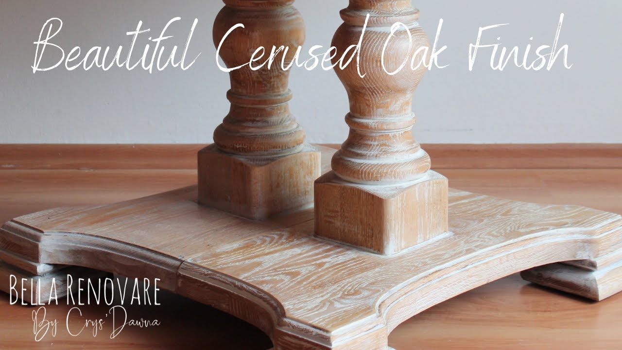 Watch video Create A Cerused Oak Finish on Furniture | Get A High End Look On A Budget With Bella Renovare Now Create A Cerused Oak Finish on Furniture | Get A High End Look On A Budget With Bella Renovare