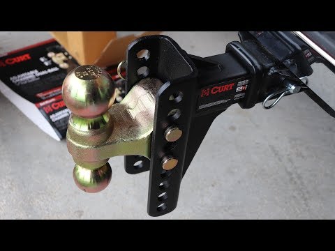 Curt Adjustable Channel Dual Ball Mount #45900