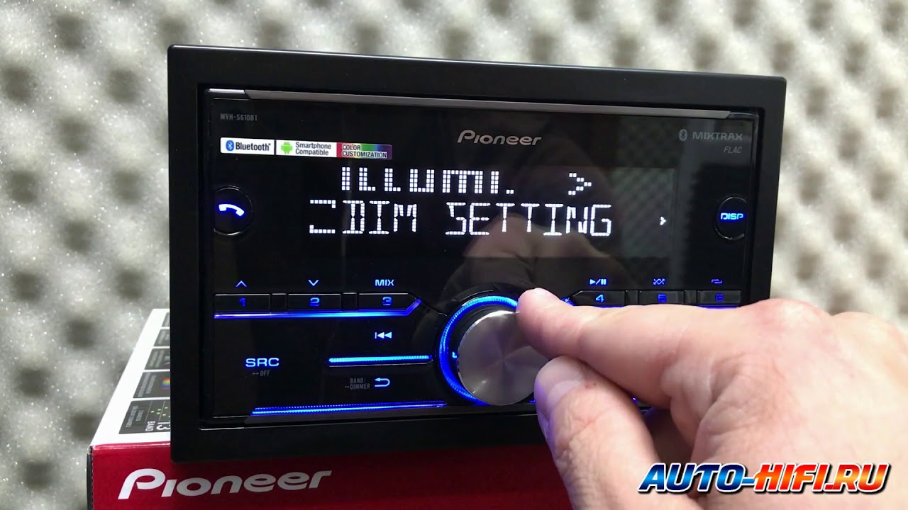 Автомагнитола PIONEER MVH S610 BT
