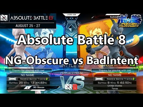 NG Obscure [Mewtwo] vs BadIntent [Shadow Mewtwo] Absolute Battle 8 Pools