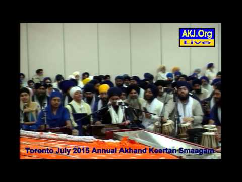 109 Toronto July 2015 Smaagam - Raensabaayee Keertan - B. Hussanjot Kaur Jee