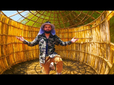 Building a shelter with a strange and forgotten method😳