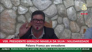 Reunião Ordinária (25/08/2025) Câmara Municipal de Presidente Kubitschek