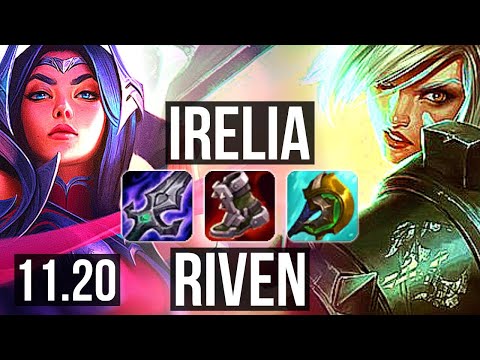 IRELIA vs RIVEN (TOP) | 7 solo kills, 2.0M mastery, 800+ games, 7/1/1 | EUW Grandmaster | v11.20