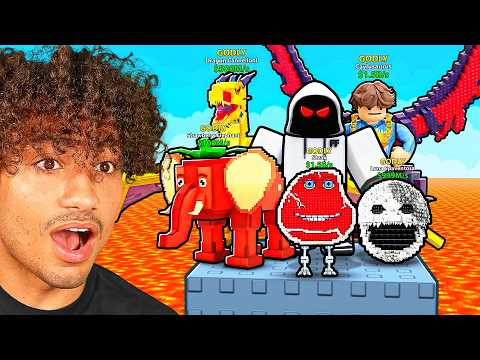 I Got INFINITE LUCK In Survive Lava For Brainrots..