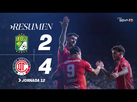 LEÓN 2-4 TOLUCA J12 | Otro festín de goles de los Diablos con doblete de Paulinho | Apertura 2025