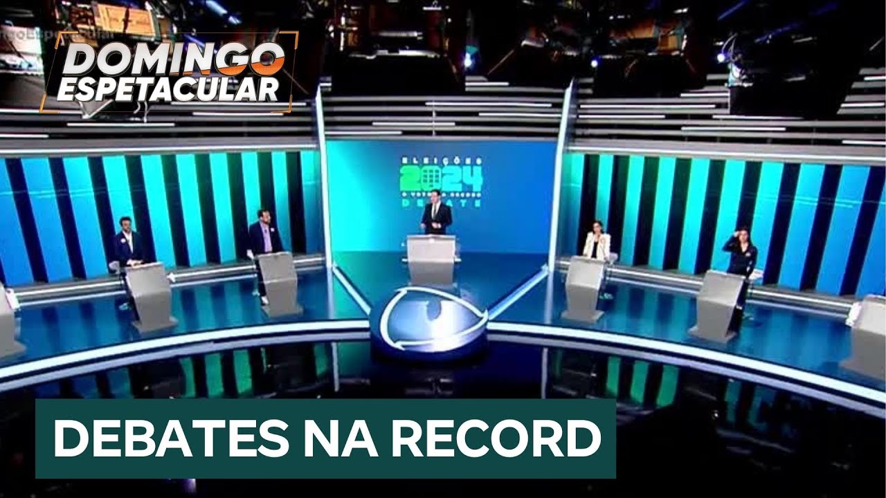 Debates promovidos pela RECORD em 15 cidades ajudam eleitores a decidir o voto