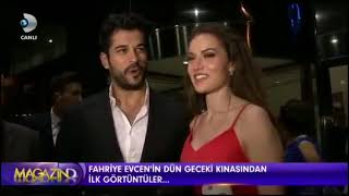Yılın Kınası ! Fahriye Evcen ve Burak Özçivit röportaj ve tüm görüntüler kına gecesi #MagazinTR
