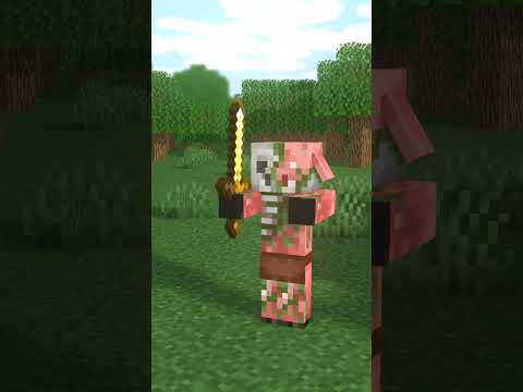 Villager vs Zombified Piglin Ep 1 (part 1) - Minecraft Animation #Shorts