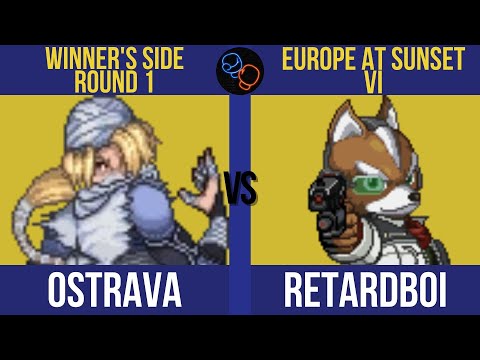 EU at Sunset VI Winner's: 0strava (Sheik/Marth) vs retardboi (Fox/Falco) - SSF2 Tournament