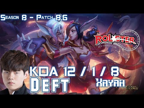 KT Deft XAYAH vs KAI'SA ADC - Patch 8.6 KR Ranked