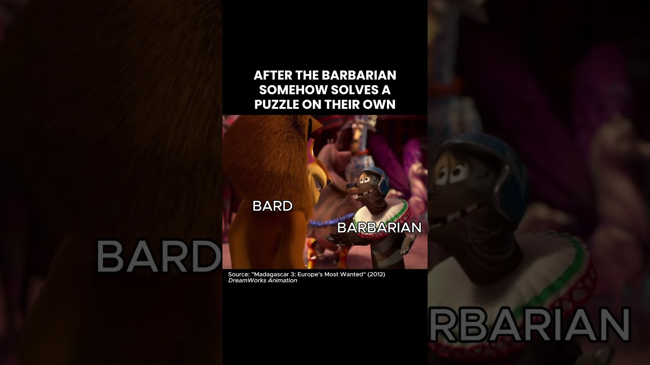 after barbarian solves a puzzle #dnd #dndmemes #dungeonsanddragons #dnd5e #DNDtiktok #TTRPG