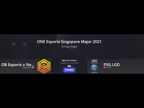 DOTA 2 LIVE! - OB.NEON vs PSG.LGD I One Esports Singapore Major 2021 I Main Event I BO2 I Live!