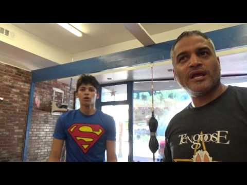 ricky funez working with garcia at ten goosse boxing - EsNews Boxing