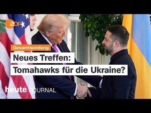heute journal vom 17.10.2025 Selenskyj zu Besuch in Washington, Altkanzler zu Nord Stream 2 befragt