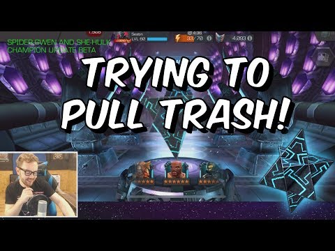 Mock 6 Star and 8x 5 Star Crystal Opening! - Trying To Pull Trash!! - Marvel Contest Of Champions