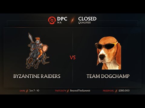 Byzantine vs DogChamp Game 3 - DPC NA Closed Qualifiers: Quarterfinals w/ PartyPetee