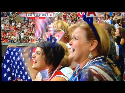 Carli Lloyd's Goal from the Middle Line. 55 Meters. Carli Lloyd Fifa World Cup Final.