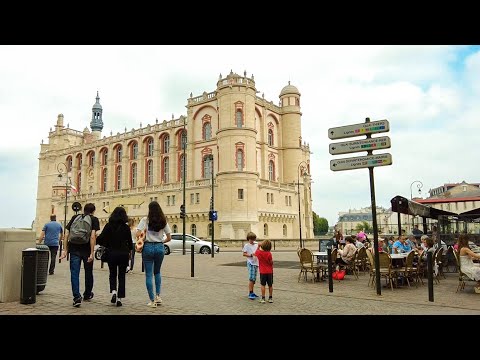 Caminhando por Saint Germain en Laye, França - Caminhadas em 4K