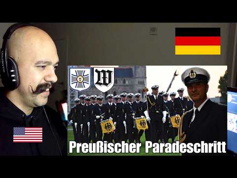 German Military Reaction: Preußens Gloria Regimentsgruß im Paradeschritt Stabsmusikkorps