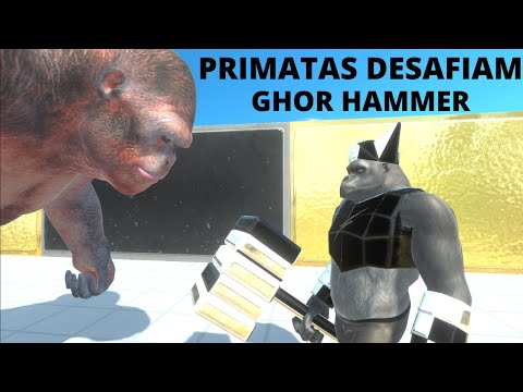 How Many Primates Defeat the Black and White Ghor? Animal Revolt Battle Simulator