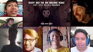Bendy and the Ink Machine Remix and Lyric Video - The Living Tombstone  [REACTION MASH-UP]#891