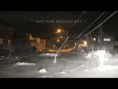 1-29-2022 Rockland, Ma 30" of snow makes massive drifts- Storm Damage- Homes encased in ice