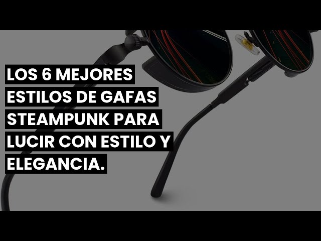 Vídeo relacionado con Moto Góticas Gafas de Sol Redondas Vintage Envoltura Side Shield Retro Steampunk Hombres Mujeres