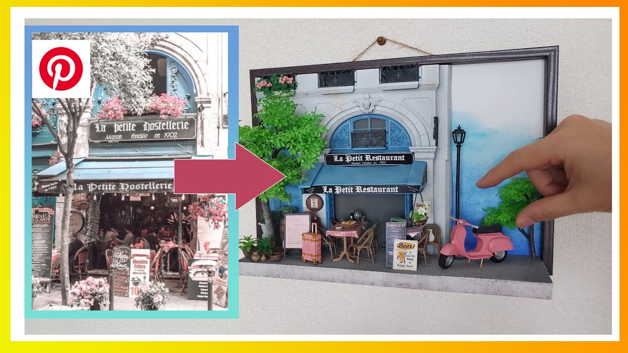 壁にジオラマ掛けてみた。