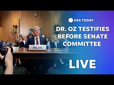 Watch live Dr. Oz testifies before Senate committee