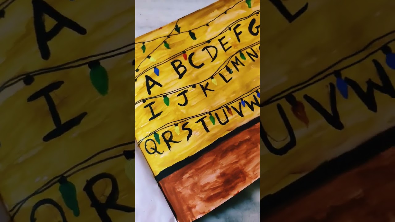 #strangerthings #alphabet wall 🧱#drawing