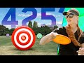 Can 4 Pro Disc Golfers Throw Exactly 425ft?! 🎯 Kona Panis, Catrina Allen, Holly Finley, Missy Gannon