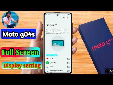 How to Full screen Display in Moto g73 5g | Moto g73 5g Full screen Display setting