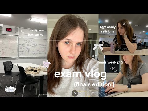 EXAM VLOG | finals week study vlog, intense studying, 1am study sessions & finishing my degree! ᯓ★