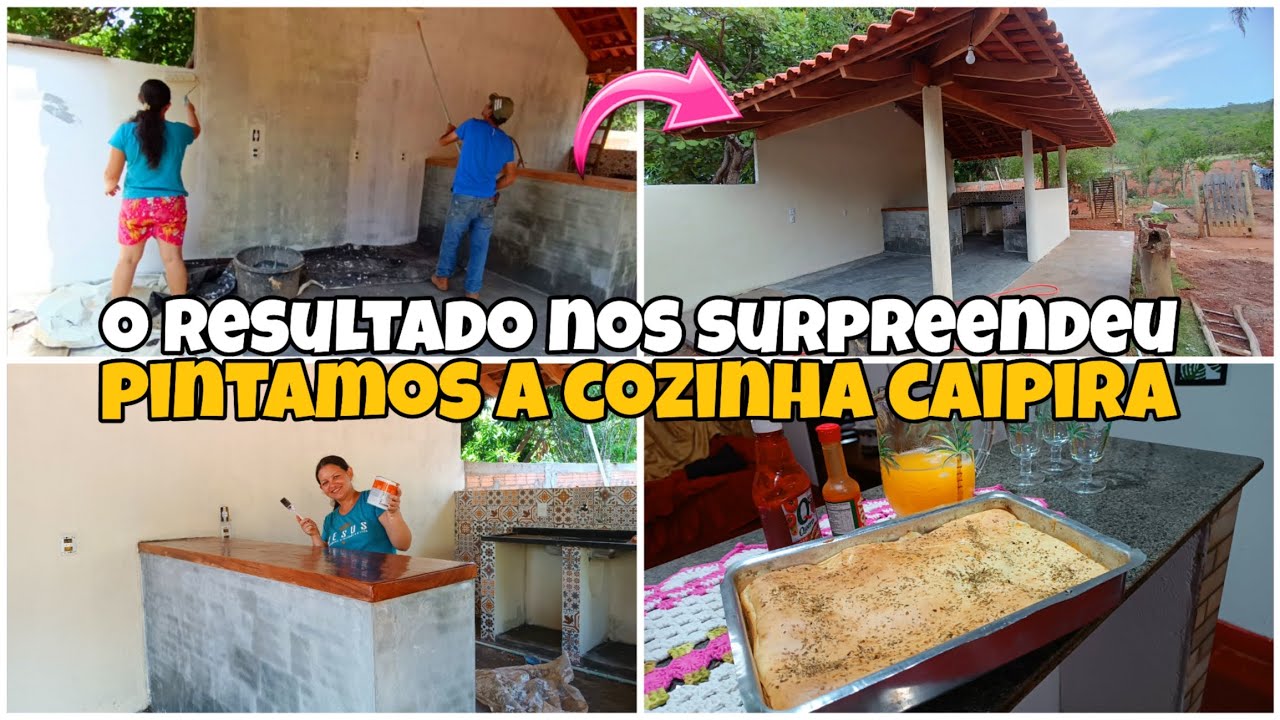 EU E O MARIDÃO NA PINTURA PELA PRIMEIRA VEZ*FIZ TORTA DE CARNE MOÍDA*