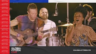 Coldplay Performs "Jehovah" With Special Guest Esther Chungu | Global Citizen Live